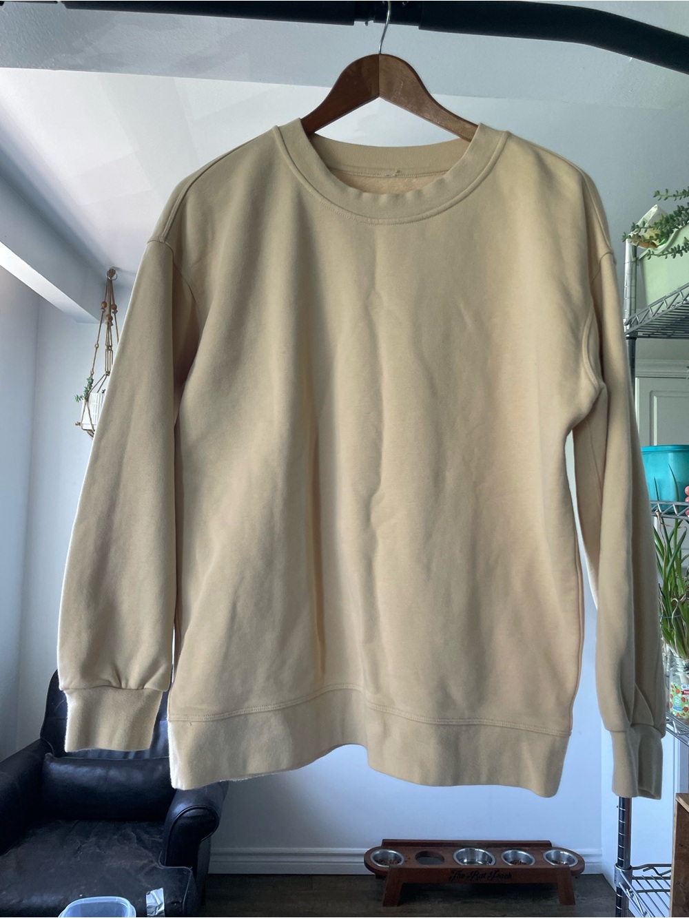 lululemon athletica Crewneck Sweatshirt in Beige